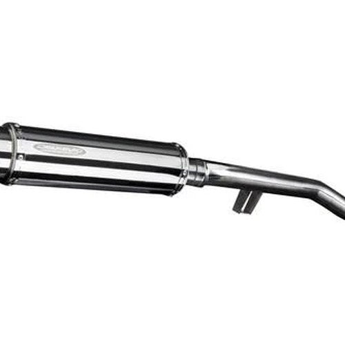 Delkevic 14" Stainless Slip-On Round Muffler - Triumph Trophy SE - 13-17 Exhaust