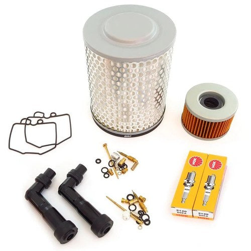 Tune Up Kit - Honda CM400C/E/T - 1980-1981 - Air Oil Filter Spark Plugs Carb Kit