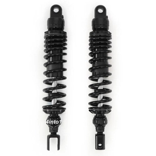 Adjustable Black Performance CNC Shocks - Eye / Clevis - 350-360mm for Honda