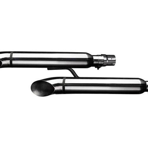 Delkevic 16" Stainless Curved Out Muffler - Honda VTX1300 C/T/R 04-09 Exhaust