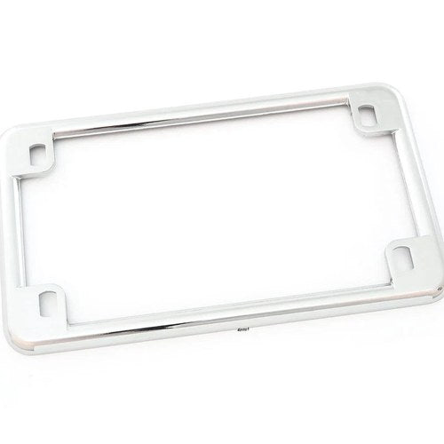 Chrome Metal Motorcycle License Plate Frame
