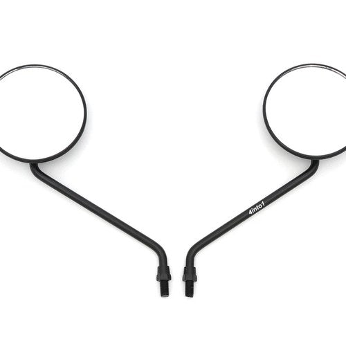 Set of 2 Reproduction Round Black Mirrors 10mm - Honda XR250L XR250 1994 - 1996