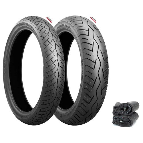 Bridgestone Battlax BT-46 Tire Set - Honda CB400A/TI/TII 1978-1980 Tires & Tubes