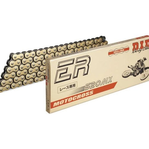 Did D.I.D 520 MX High-Performance Motocross Chain - Gold Black - 120 Links