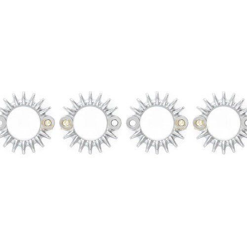 Chrome Exhaust Flange - Set of 4 - 18231-333-010 - Honda CB350F CB400F CB550K