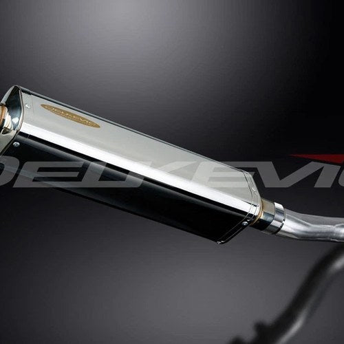 Delkevic 17" Stainless Steel Tri-Oval Muffler - Honda CBR500R - 16-18 Exhaust