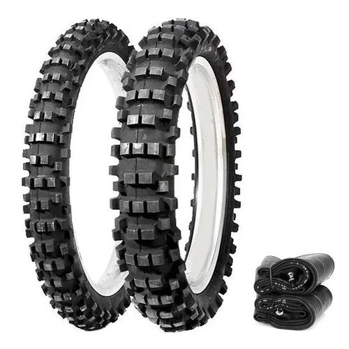 Dunlop D952 Intermediate Tires Tubes Set - Moto Motocross - Honda CR125R 95-07