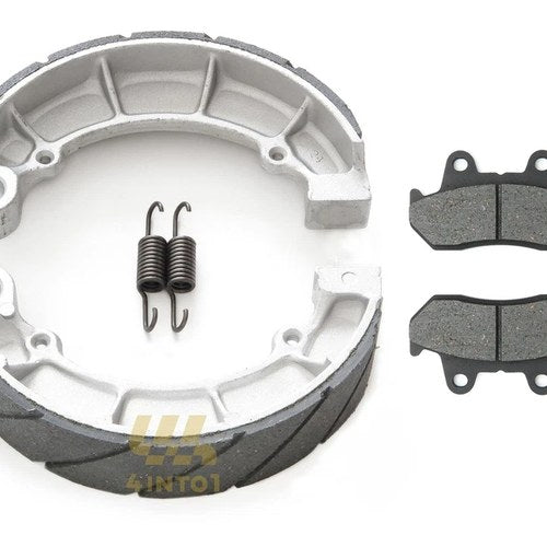 Front and Rear Brake Pads Grooved Shoes Honda CB750SC CB750 Nighthawk 1982 1983