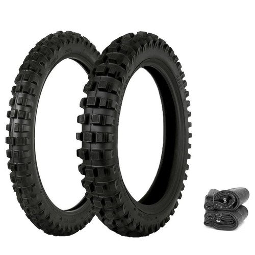 Kenda K257D Klassic 6 Ply Tires & Tubes Set Moto Motocross Honda CR125R 95-07