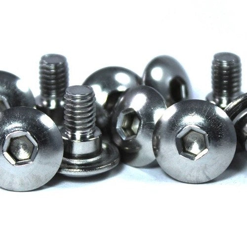 10x Honda Stainless Fairing Bolts m6 x 12mm with 4mm Shoulder 90106-KY2-701