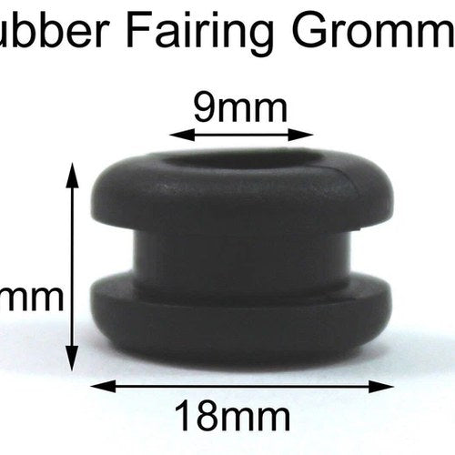 2x Black Rubber Fairing Grommets Ducati 764.1.084.1A Vibration Damper Pad