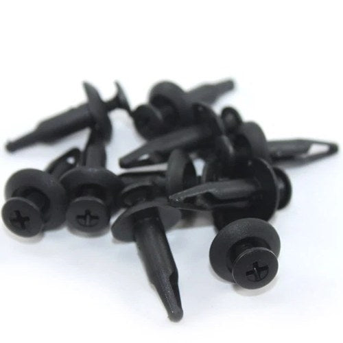 10x Kawasaki Motorcycle Fairing Clips m6 6mm Trim Panel Clip Plastic Screw Rivet