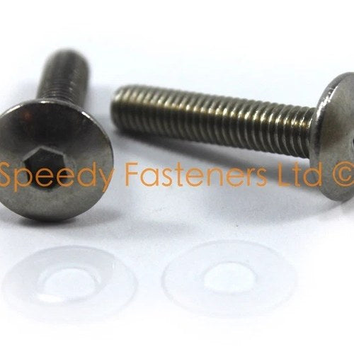 2x Yamaha R6 R1 90111-06030-00 Fairing Mudguard Fender Stainless 30mm Bolts