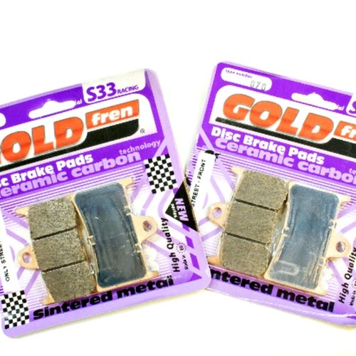 Brake Pads Racing Goldfren S33-070 Front 2 Calipers Ebc Eq FA 168 FA252 FA380