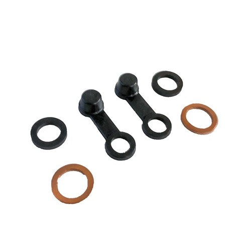 13mm Joint Seals with Copper Crush Washers and Bleed Nipple Caps (set of 2 each)