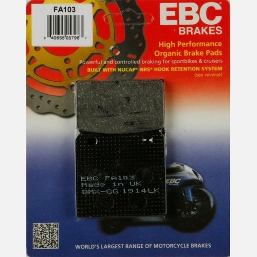 Ebc Brakes Organic Brake Pad FA103