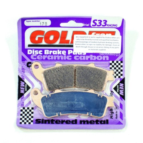 Brake Pads Racing Ceramic Carbon Goldfren S33-178 (EBC FA261)