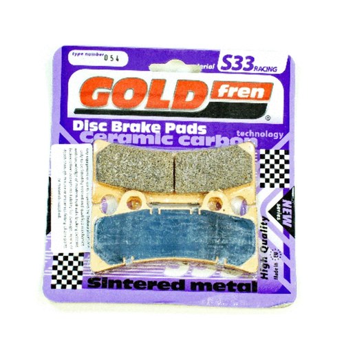 Brake Pads Racing Ceramic Carbon Goldfren S33-054 (EBC FA190)