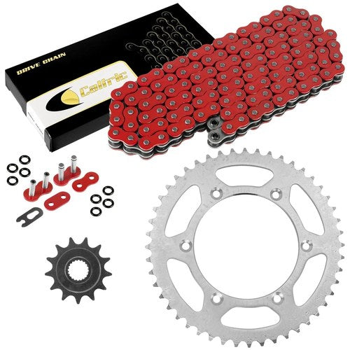 Red O-Ring Drive Chain & Sprockets Kit for Yamaha YZ250F 2001 2002 2003 2004