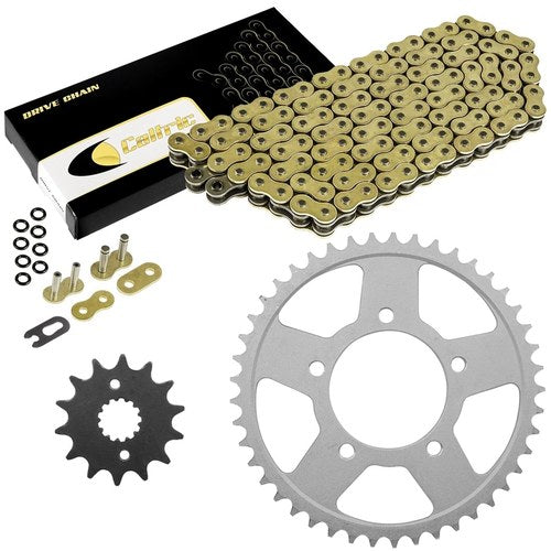 Gold O-Ring Drive Chain & Sprockets Kit for Suzuki GSX600F Katana 600 1992-1997