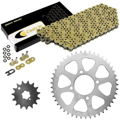 Golden O-Ring Drive Chain & Sprocket Kit for Kawasaki KZ400 1974-1980