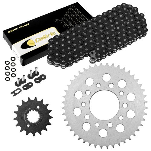 Black O-Ring Drive Chain & Sprockets Kit For Honda VF750F CB900 CB900F VF1000R