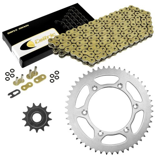 Gold O-Ring Drive Chain & Sprockets Kit for Yamaha WR250F 2007-2017