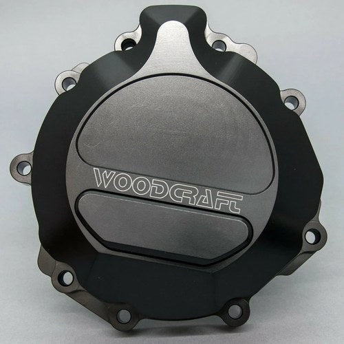 Kawasaki 2007-2025 ZX6R Woodcraft Racing Lhs Engine Stator Cover - Black Plate