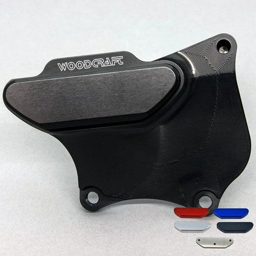 Kawasaki 2009-2025 ZX6R Woodcraft Right Side Crank Cover Protector With Skid Pad