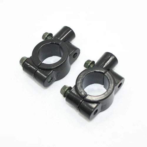 2 X 8mm 22mm Handle Bar Mirror Bracket Clamp Pit Dirt Quad Bike ATV Motorcycle