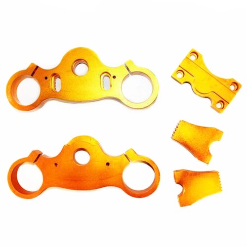 Gold CNC 42mm 48mm Handle Bar Triple Trees Triple Clamps Riser Pit Pro Dirt Bike