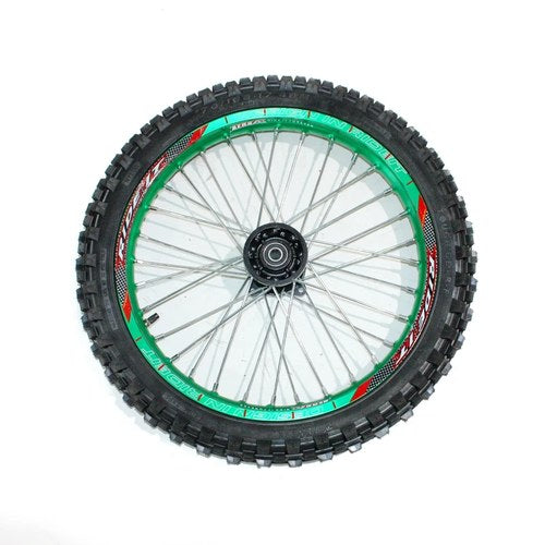 Green 12mm Axle 70/100 - 17 17" Inch Front Wheel Rim Tyre Tire Pit Pro Dirt Bike