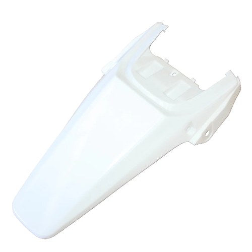 White Plastic Rear Tail Mud Guard Fender CRF70 Style Pit Pro Trail Dirt Bike