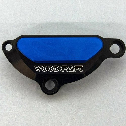 Yamaha 2006-2015 FZ1 Woodcraft Lhs Engine Ignition Cover Protector - Blue Plate