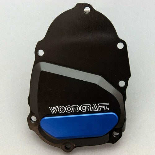 Yamaha R6 2006-2024 Woodcraft Rhs Ignition Trigger Engine Cover Blue Skid Plate