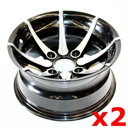 Pair 25X8 - 12 12" Inch Front Alloy Wheel Rim Quad Dirt Bike ATV Buggy UTV