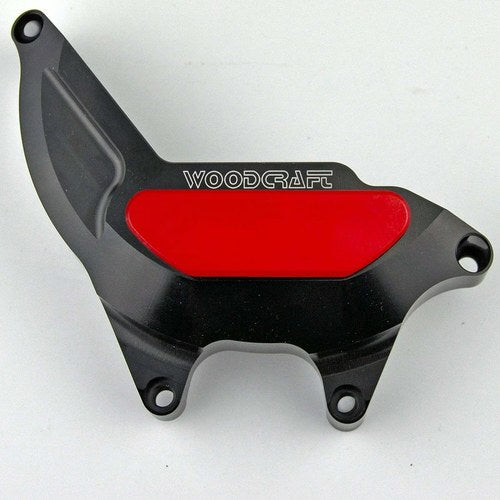 Suzuki 2003-2024 SV 650 Woodcraft Left Side Stator Cover Protector - Red Plate