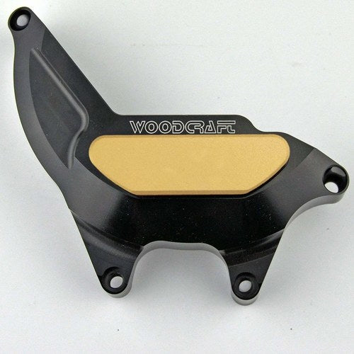 Suzuki 2003-2024 SV 650 Woodcraft Left Side Stator Cover Protector - Gold Plate