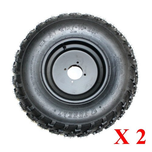 2 X 21 X 7 - 10 inch Front Wheel Rim Tyre Tire 250cc Quad Dirt Bike ATV Buggy