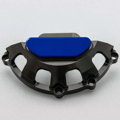 Triumph 2020-2023 765 Daytona Moto 2 Woodcraft Stator Cover Protector - Blue Pad