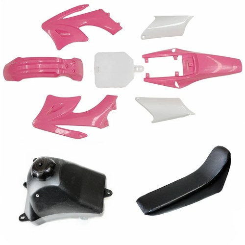 Pink Apollo Orion Fender Fairing Kit + Seat + Fuel Tank 125cc Pit Pro Dirt Bike