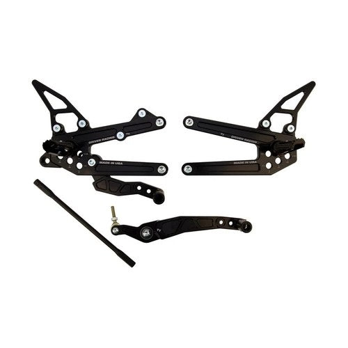 Yamaha 2006-2016 YZF-R6 Driven TT Rearset - Adjustable - STANDARD/GP Shift
