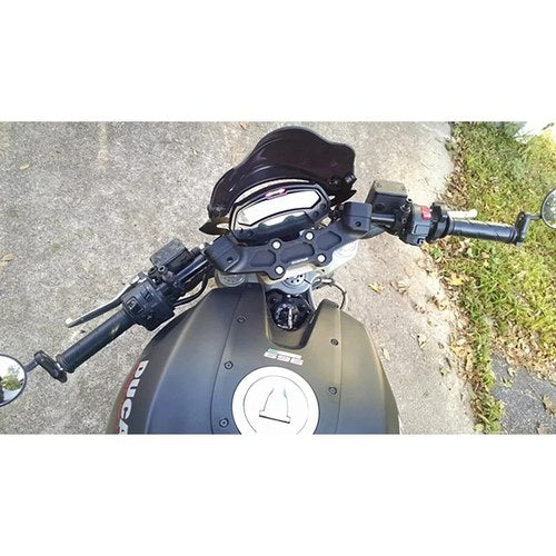 Ducati 2009-2013 Monster 696 Woodcraft Clipon Handlebar Adapter Plate - 35mm