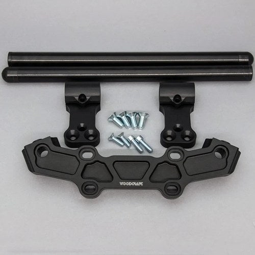 Yamaha 2018-2024 MT-10 Woodcraft Racing Clipon Bar Adapter Plate - 2" Mount