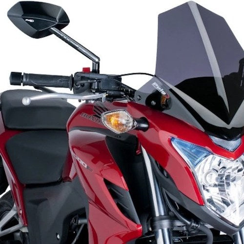 Yamaha 2013-2015 CB500F Puig Windscreen Naked New Gen Sport Dark Smoke