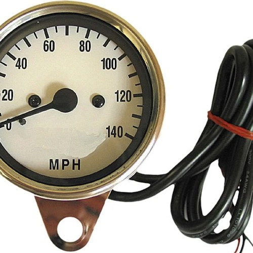 Harley Davidson Harddrive Mini Electronic Speedometer White Faced LED Lights