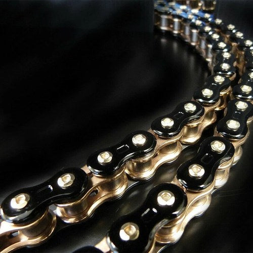 EK Z3D-530 Motorcycle Chain 160 Links Tensile Strength 11,200 lbs BLACK/GOLD