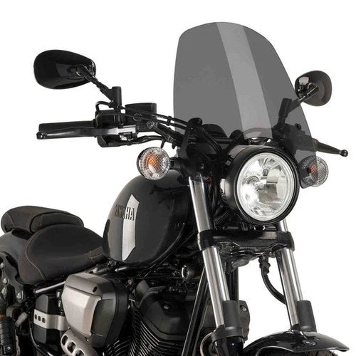 Yamaha 2014-2021 XVS95 Volt Puig Windscreen Naked New Gen Touring Dark Smoke