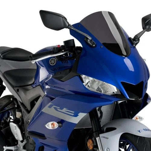 Yamaha YZF-R3 2019-2023 Puig Windscreen R-RACER Dark Smoke