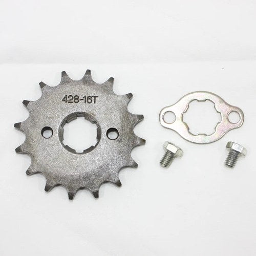 16T Teeth 20mm 428 Chain Front Sprocket Cog Pit Trail Quad Dirt Bike ATV Buggy